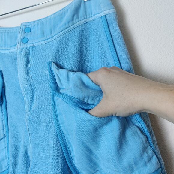 FP Movement Timko Oversized French Terry Baggy Barrel Leg Pants Medium Blue - Picture 8 of 16